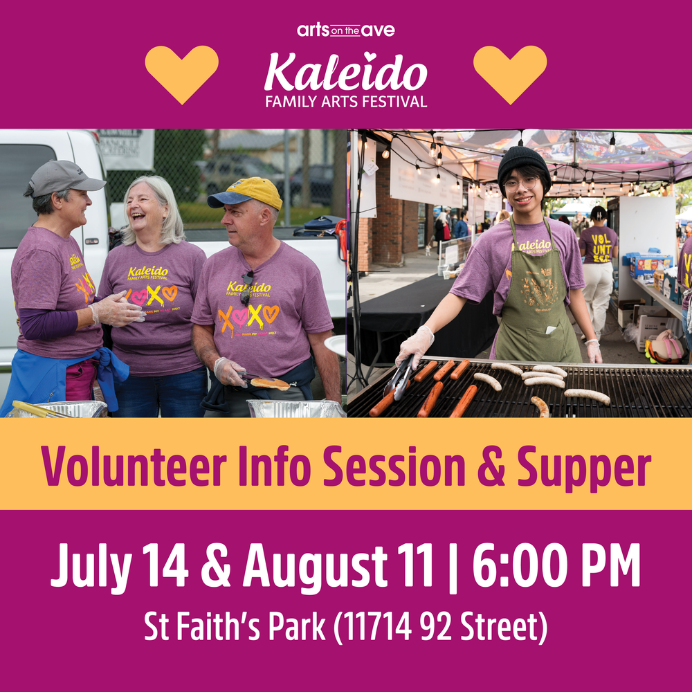 Kaleido Family Arts Festival Volunteer Info Session and Supper