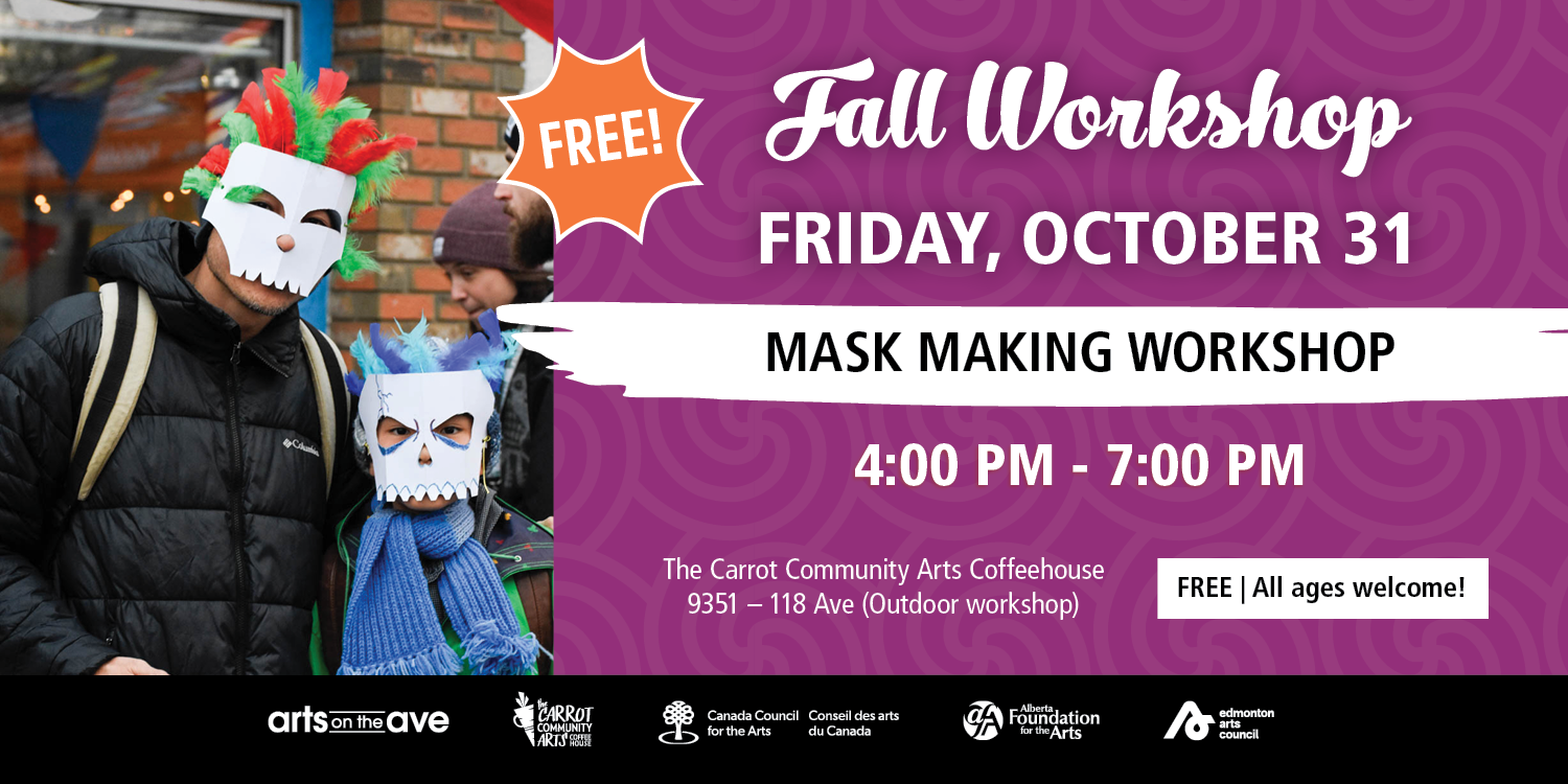 Carrot_2025_OctoberWorkshops_MaskMaking_Webslide.png