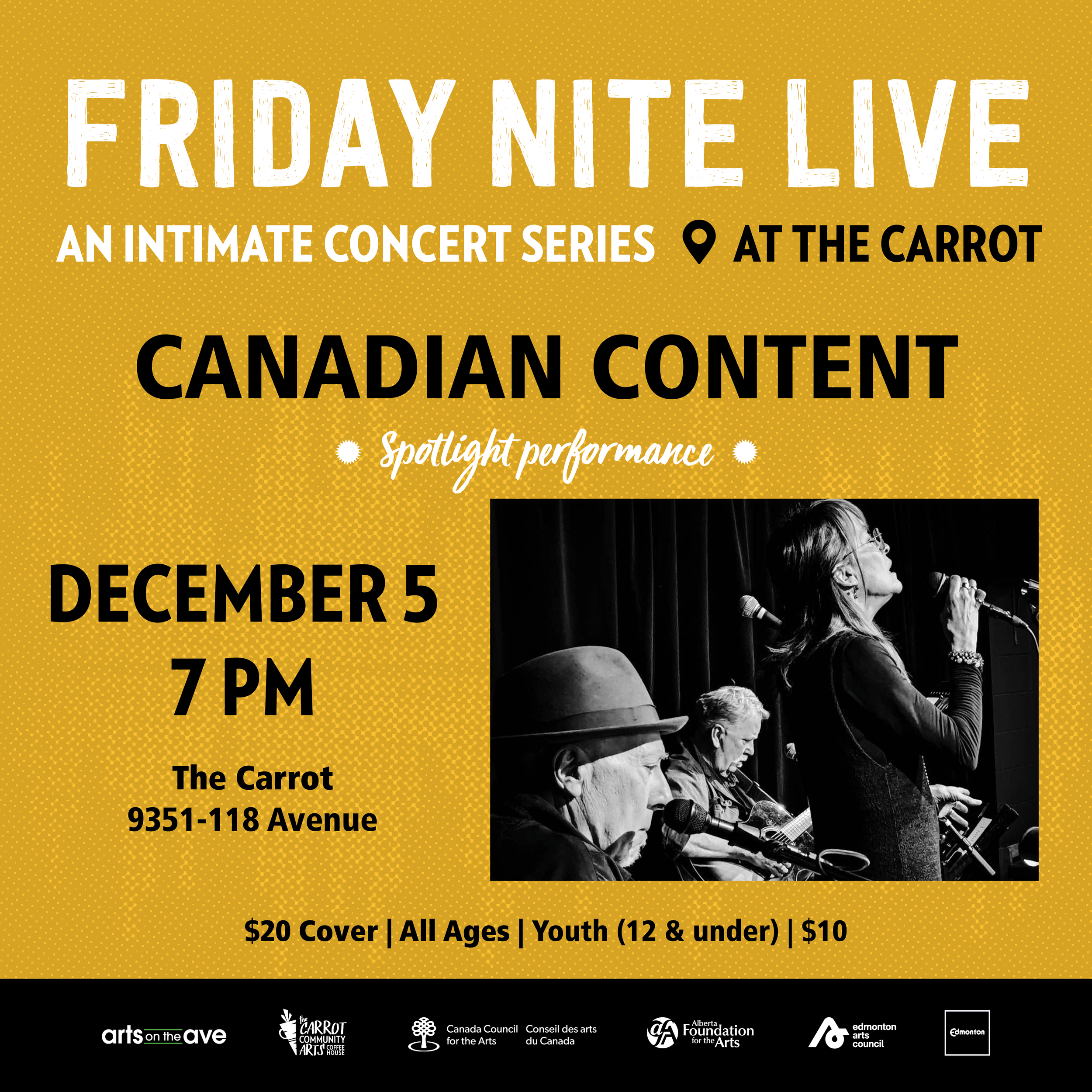 Friday Nite Live - Spotlight Performer: Canadian conTENT