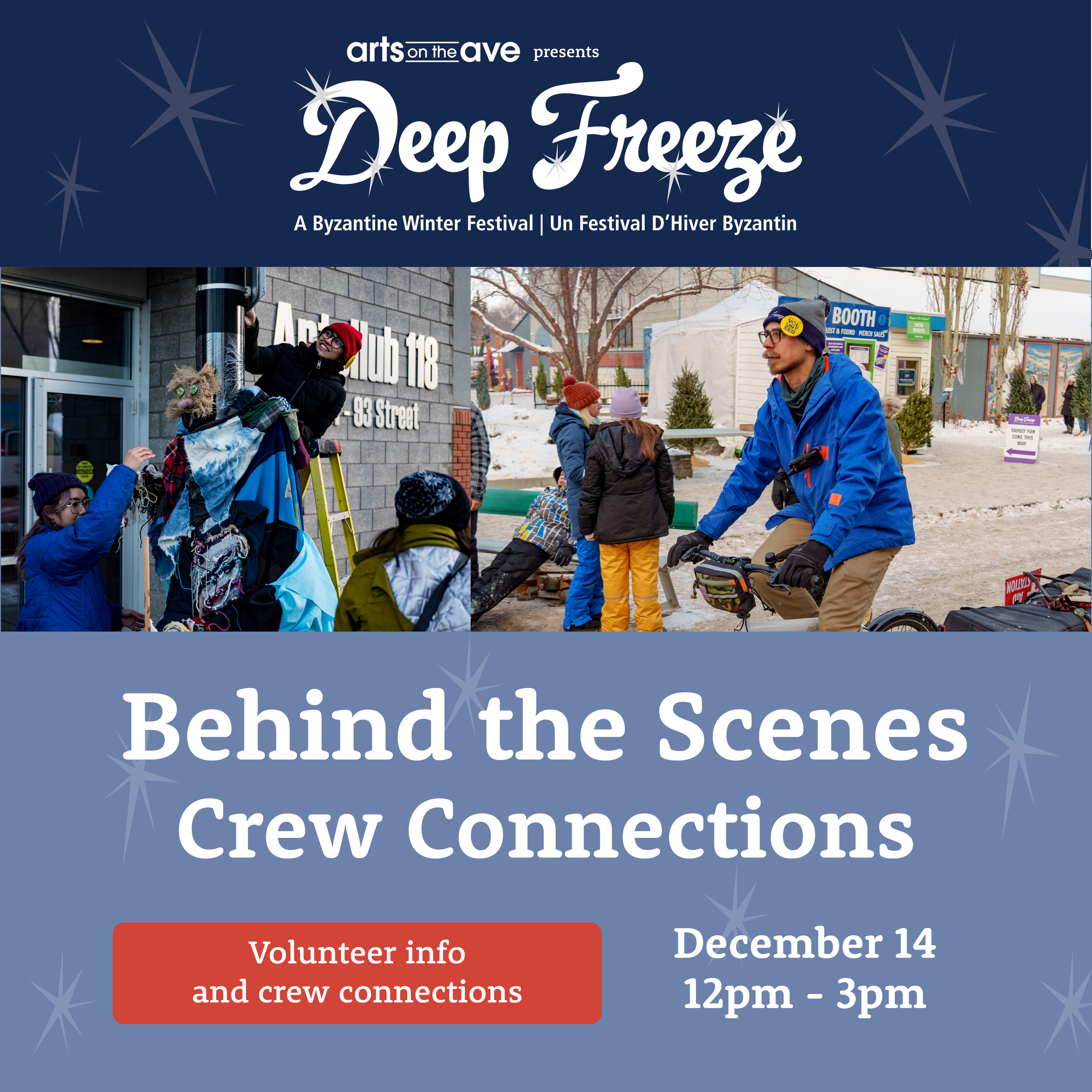 Behind The Scenes Crew Connections - Volunteer Info