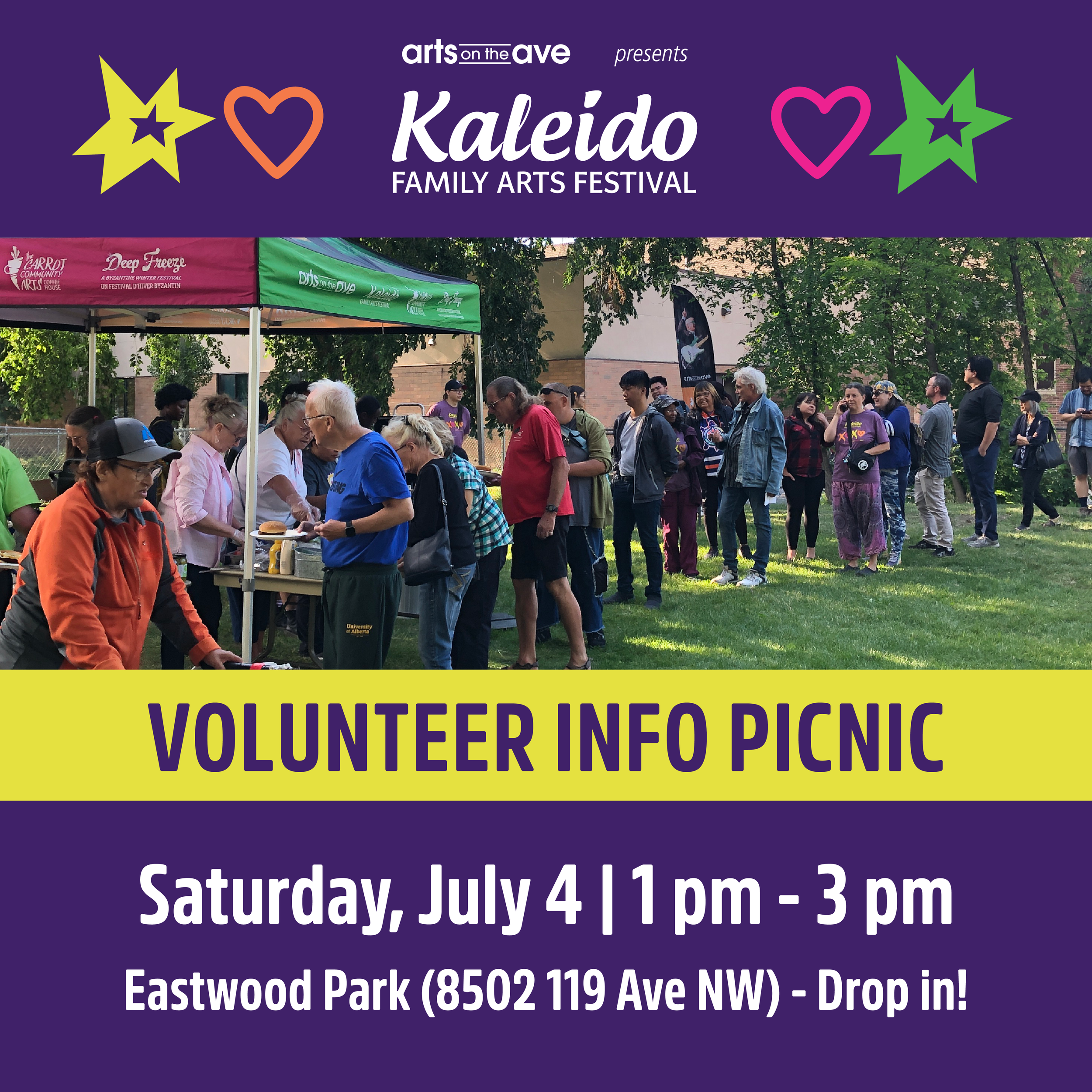 Kaleido Family Arts Festival: Volunteer Info Picnic