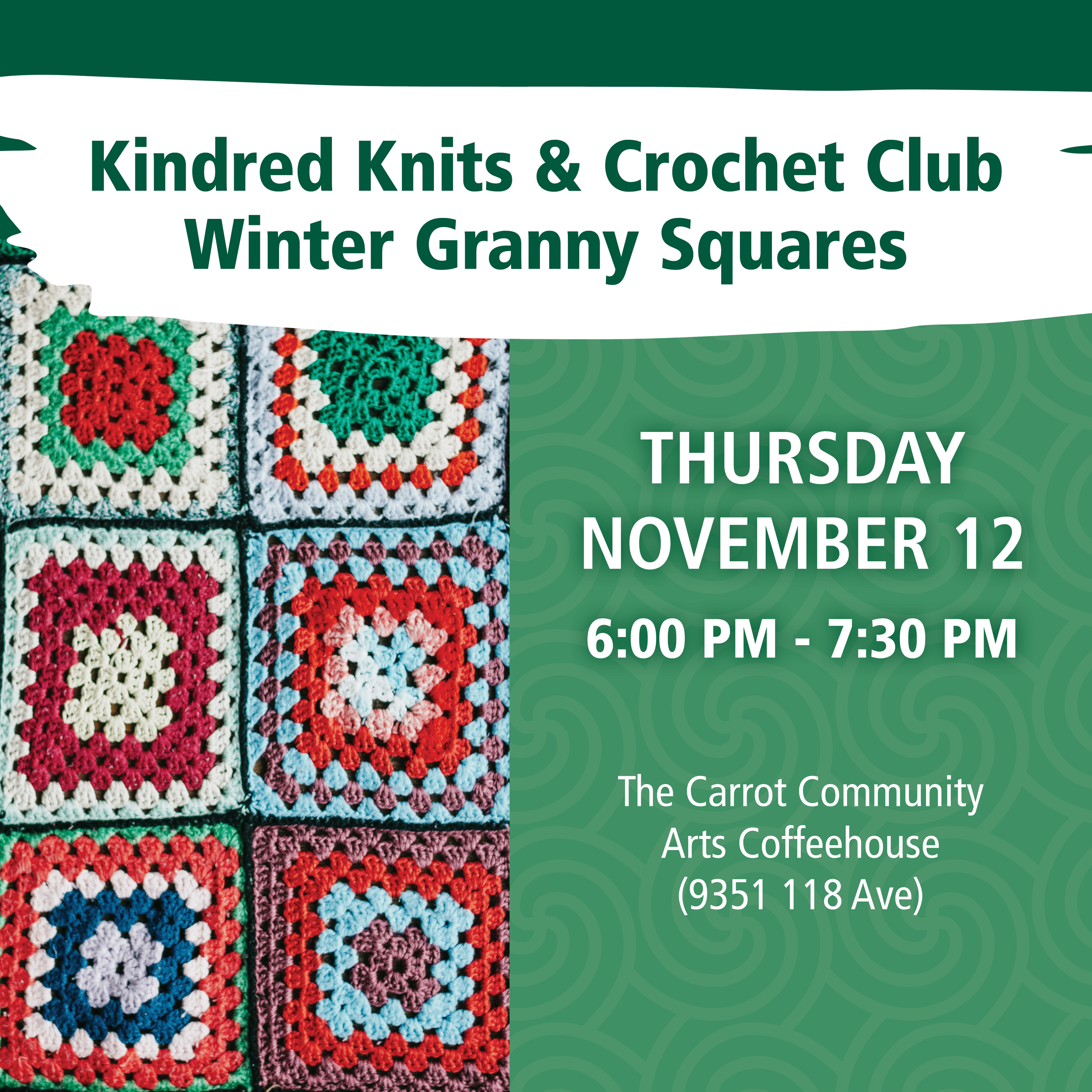 Kindred Knits and Crochet Club: Winter Granny Squares