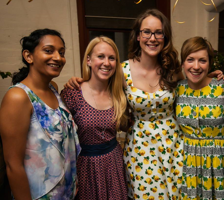 Team Inspirationery at our Launch Event at Donkey Wheel House - Ruwi da Silver,Laura Sykes, Cassie Dewar & Lucinda Mai.