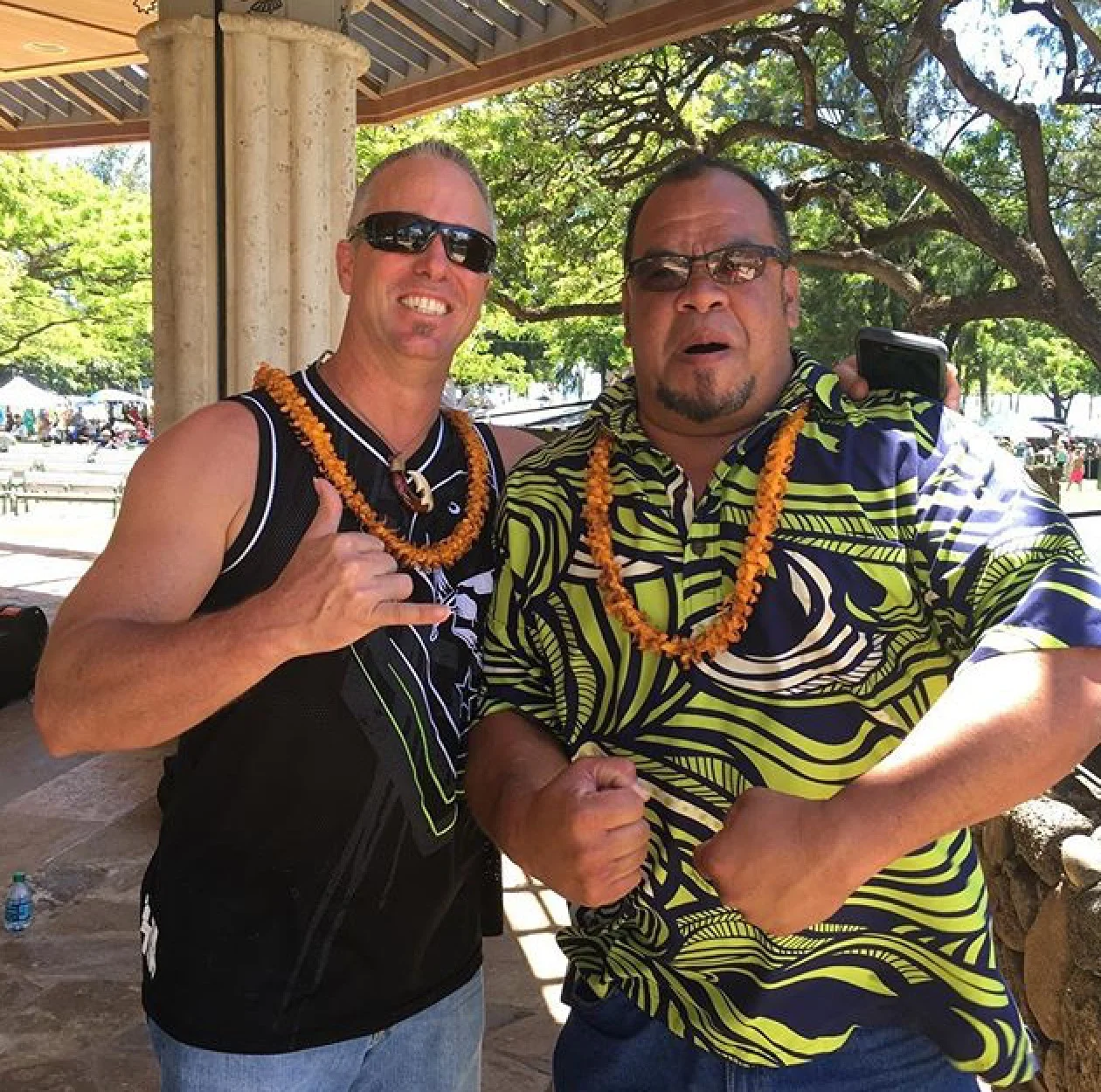 King Kamehameha Celebration with Bobby and Kahi (2/3) of Maunalua...where's Richard?