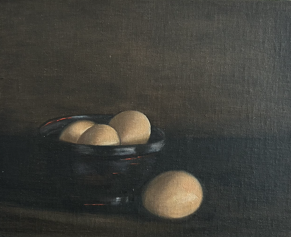 "たまご クラブ" - Oil on canvas