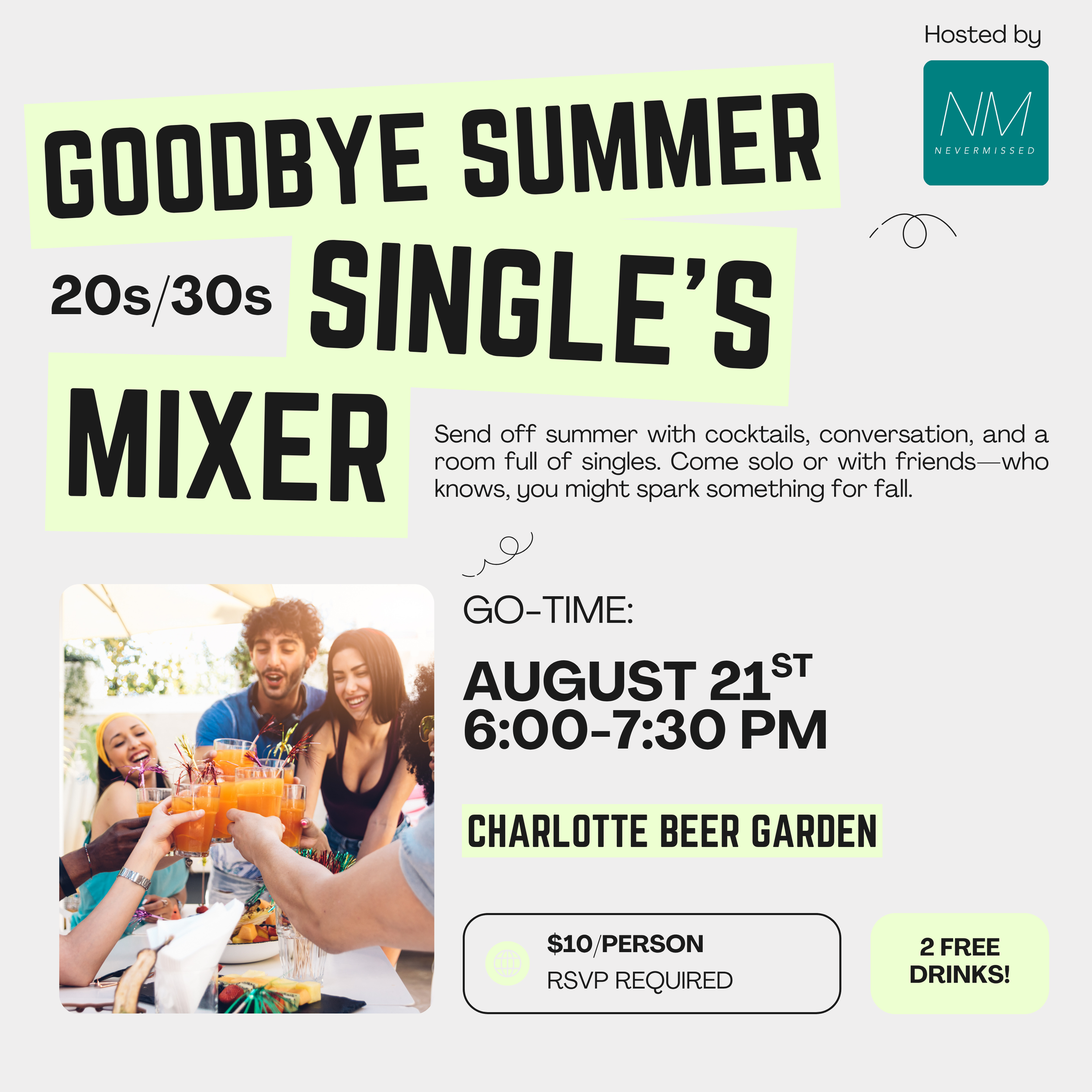 Goodbye Summer 20s/30s Single's Mixer!