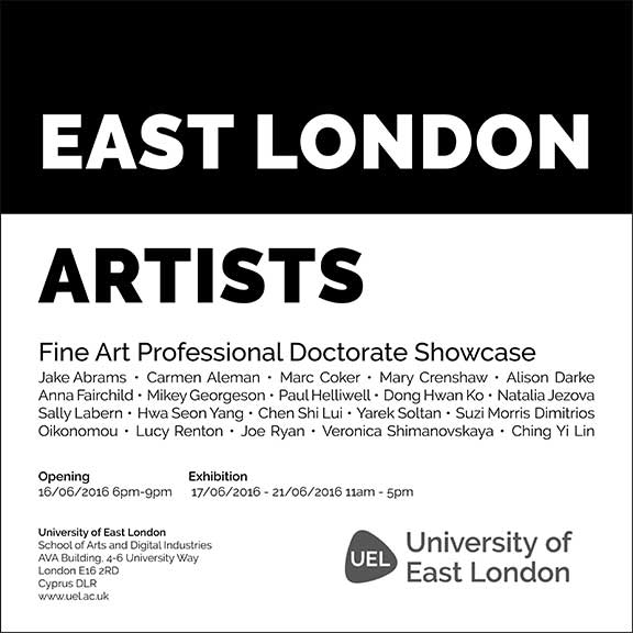 EAST LONDON ARTISTS: AVA Gallery - June 2016