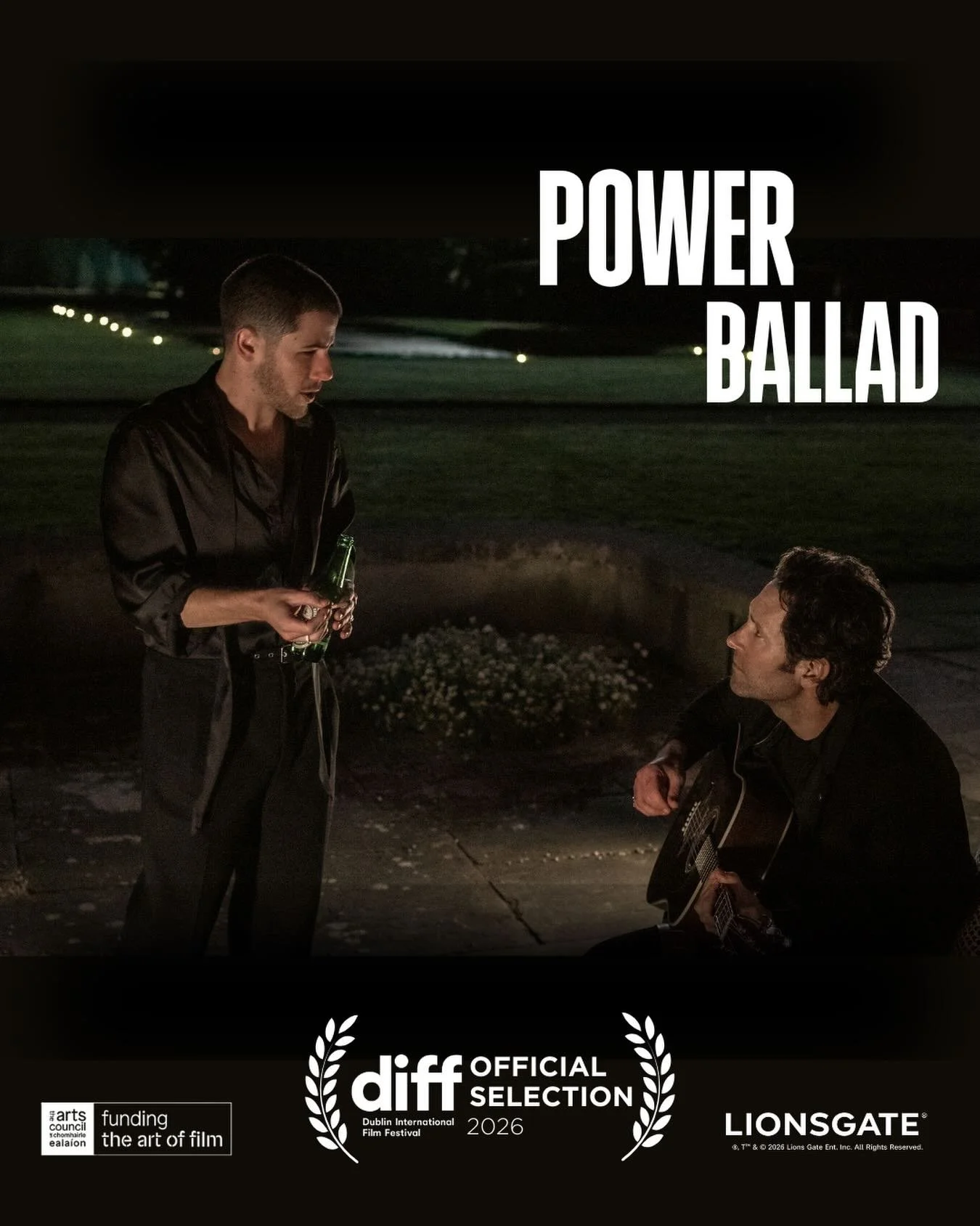 IT&rsquo;S COMING HOME!!

Power Ballad is having its World Premiere at @dublinfilmfestival at their Closing Night Gala from Dublin&rsquo;s iconic Bord G&aacute;is Energy Theatre on Sunday 1st of March.

Tickets on sale this Friday at 9am

#DIFF2026 #