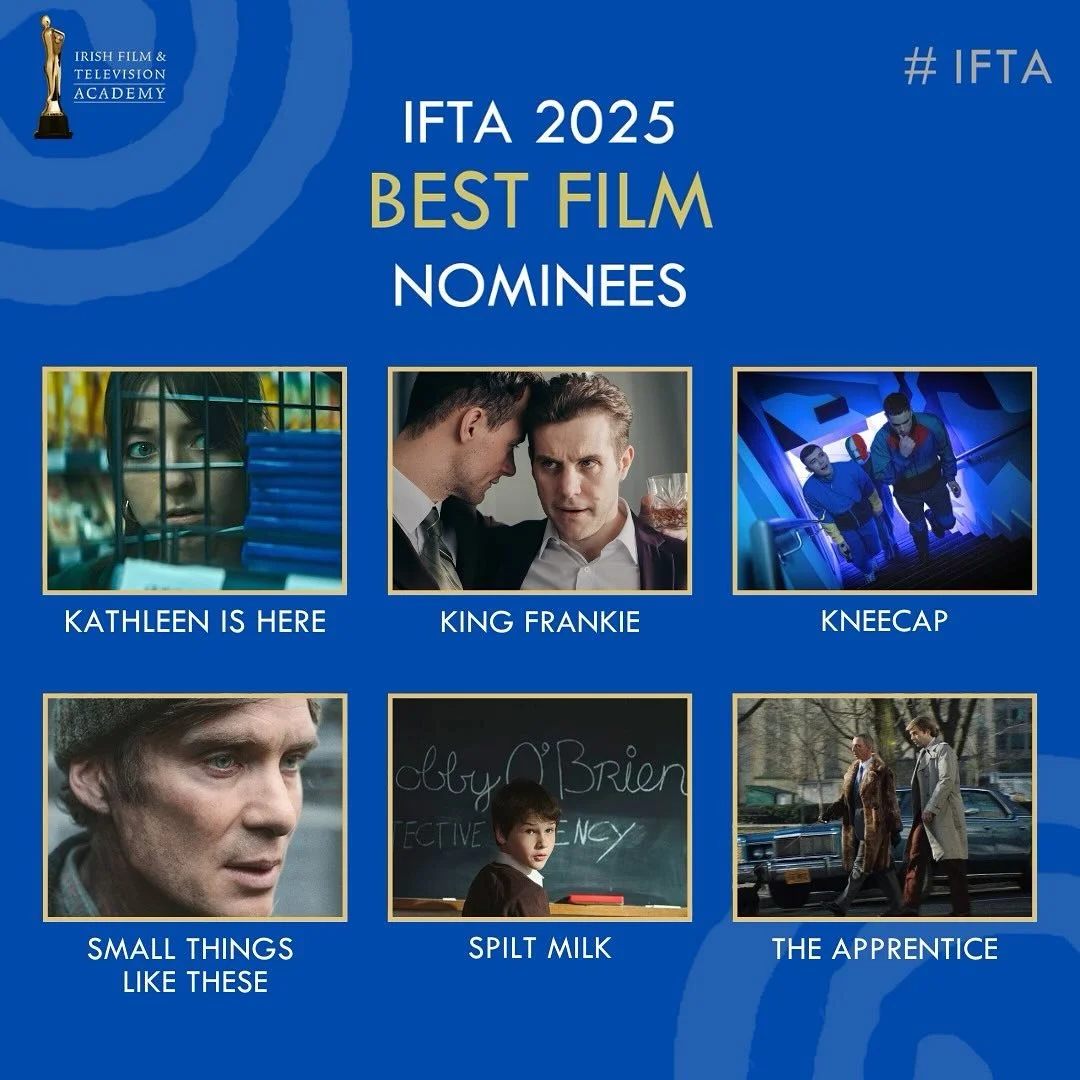 We are over the moon to have received 7 IFTA nominations for Kathleen Is Here!

Huge congratulations to everyone who was nominated and huge thanks to the Kathleen Is Here team for making this possible! 👏👏

Best Film Nominee: @clairemccaughley 
Best