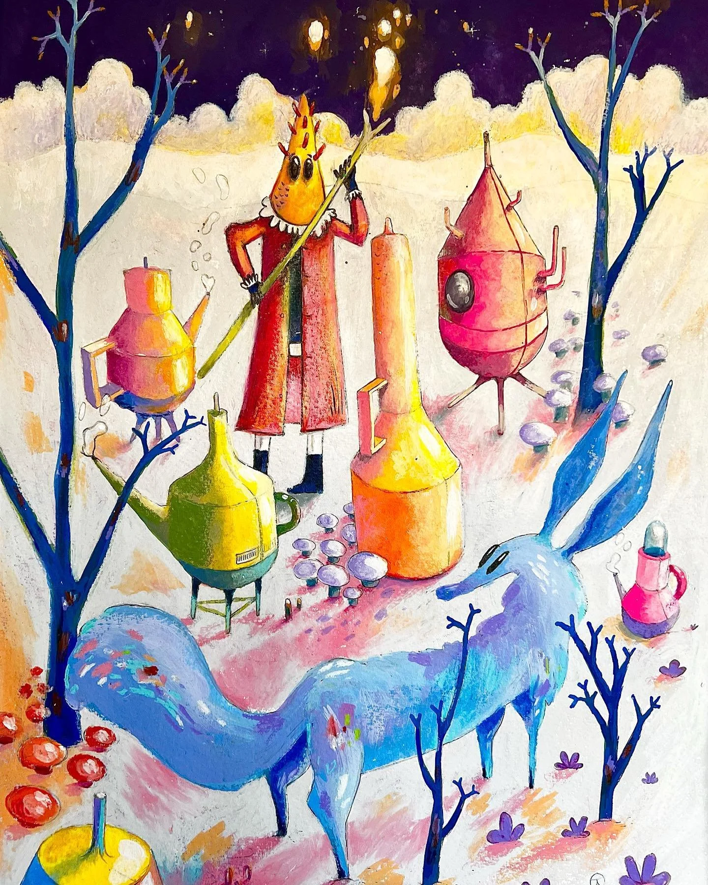 Untitled, mixed media on paper. 30 X 40 cm