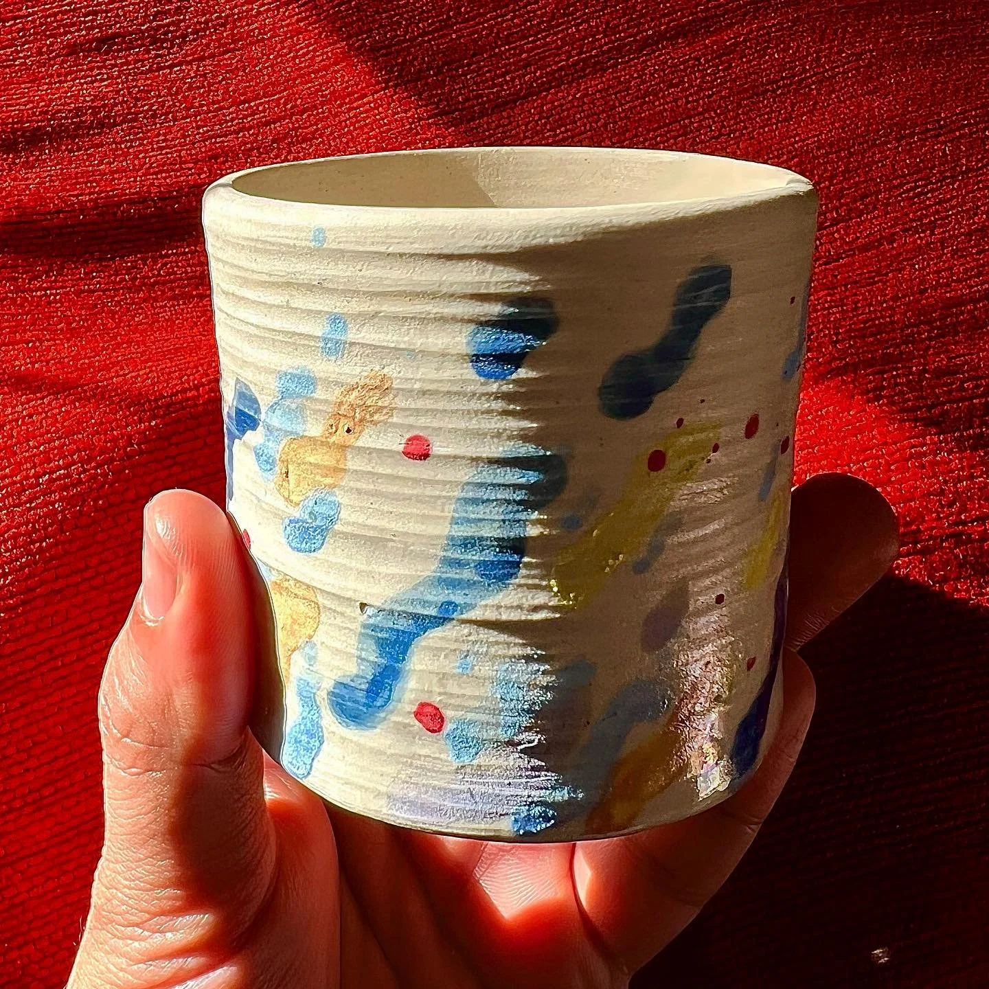 A cup of colours. 

#handmade #ceramics