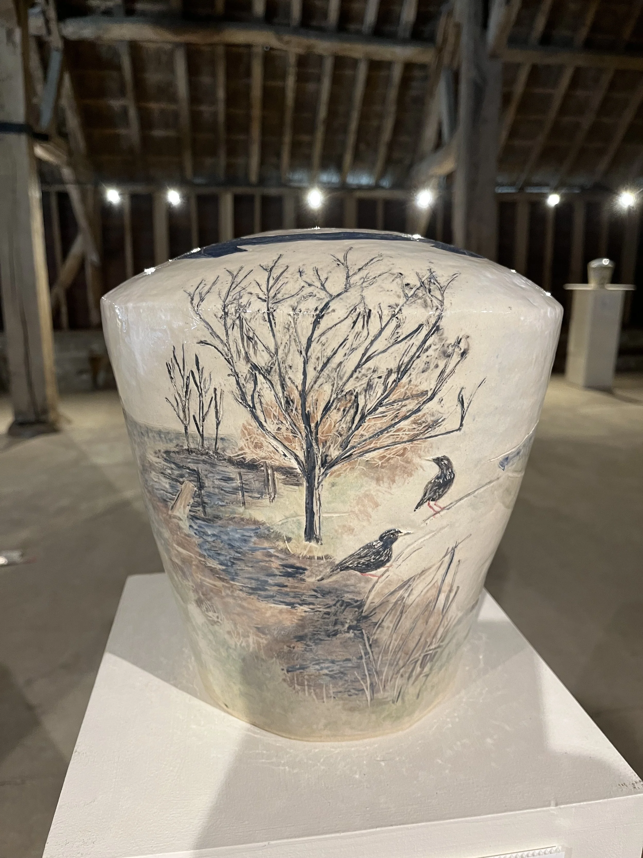 Up to West Kennet long barrow - February