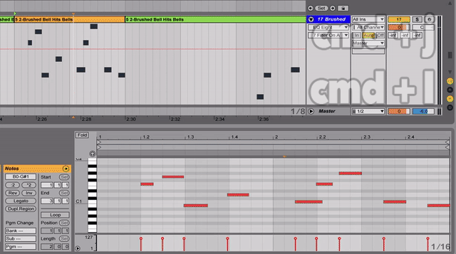 Piano roll ableton. Ableton live пиано ролл. Ableton live piano roll. Аблетон piano roll. Аблетон piano roll.
