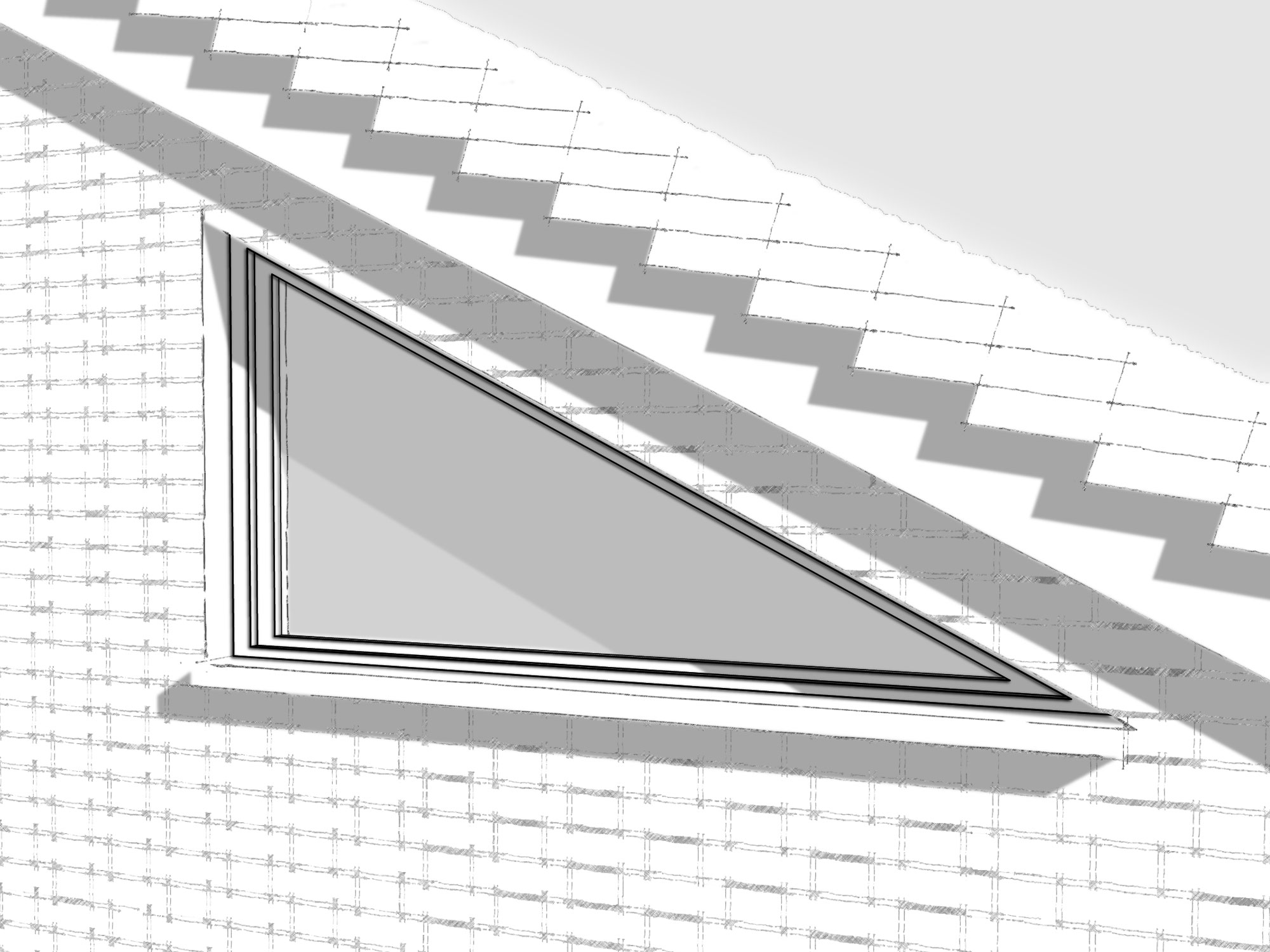 Triangular Window Blinds