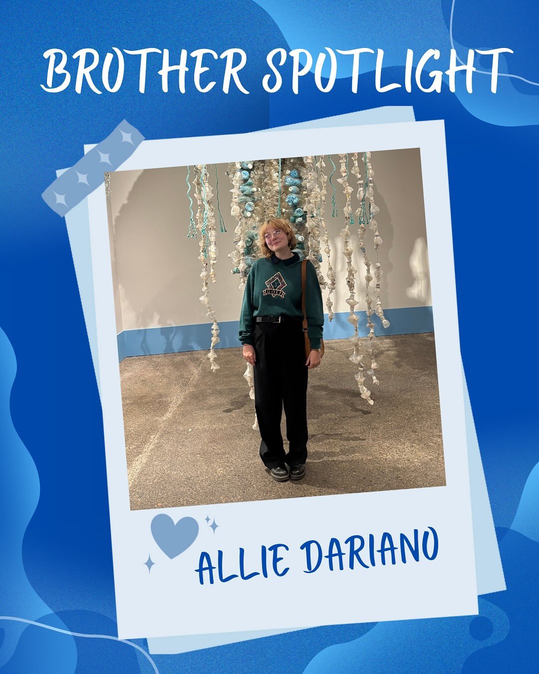 It is time for another Brother Spotlight! Meet Allie, a Brother of Theta who joined last year in our Tau class. 
💙
💙
💙
💙
Interested in joining Kappa Kappa Psi? Attend our upcoming recruitment events (more details to come on this page) or message 