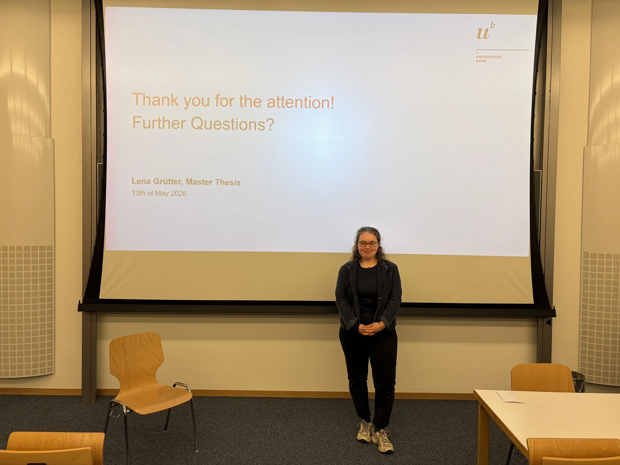 Lena successfully defends her medical Master's thesis