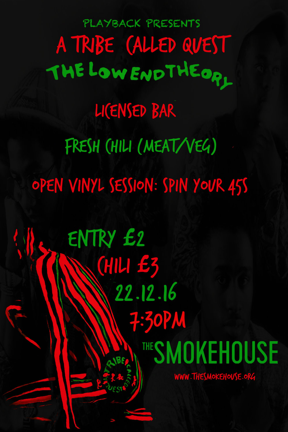 Playback Presents: A Tribe Called Quest - The Low End Theory — The  Smokehouse