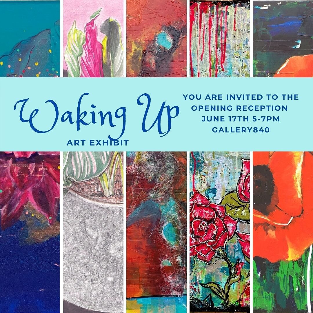 Friends, I&rsquo;m excited to announce that three of my works will be part of the Waking Up exhibit this summer at Gallery 840 in Allentown! Stop by for the opening reception this coming Thursday or any time the gallery is open through August 28th. @