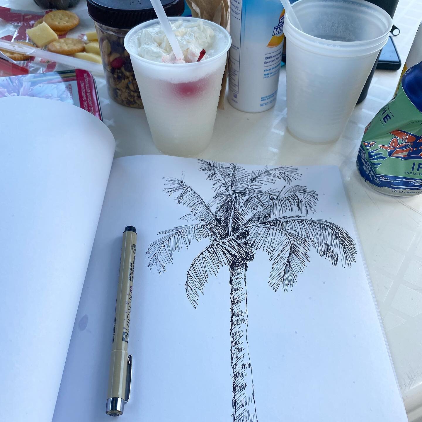 Not a bad afternoon 🍹 🖊 🏊&zwj;♀️ 🎵