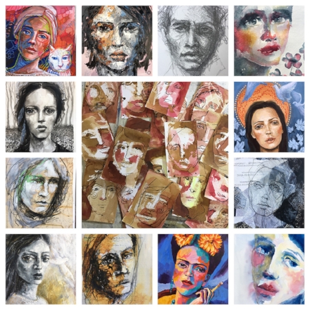 Above, some of the demonstrations I did for the workshop.