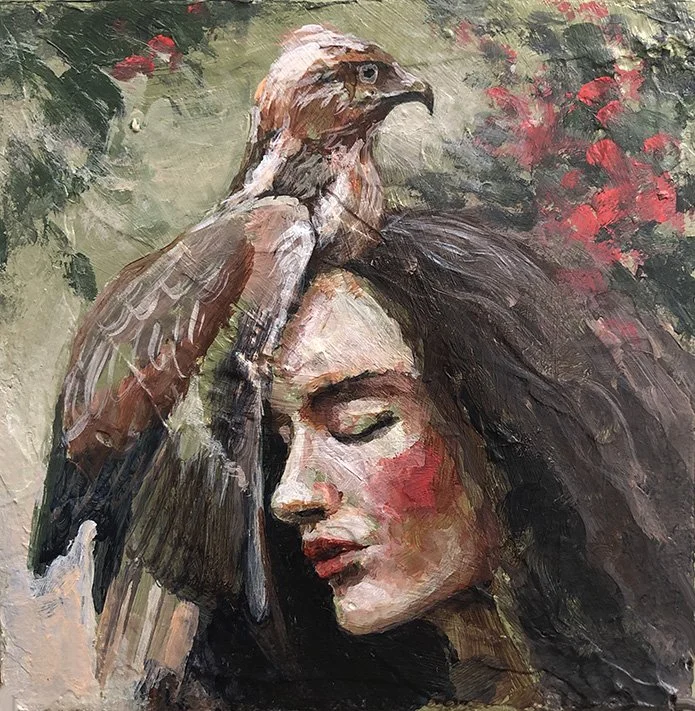 The blossom and the hawk - by Annie Hamman.jpg