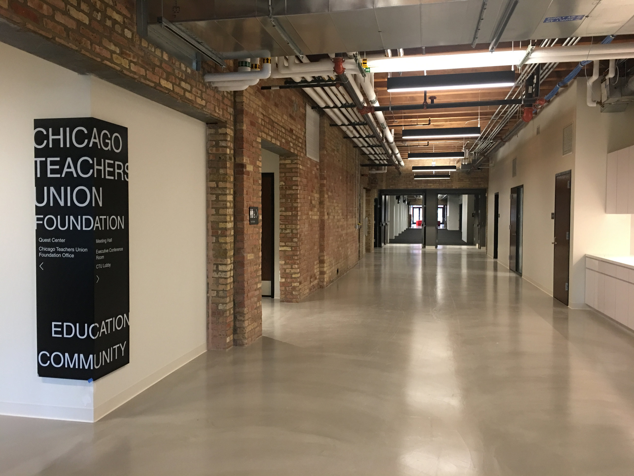  CTU Foundation &amp; Quest Center | East Entry Corridor 