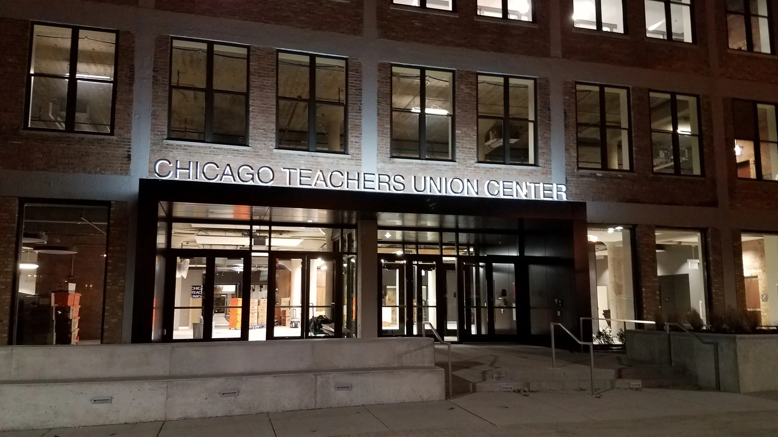 Illuminated West Entry Signage