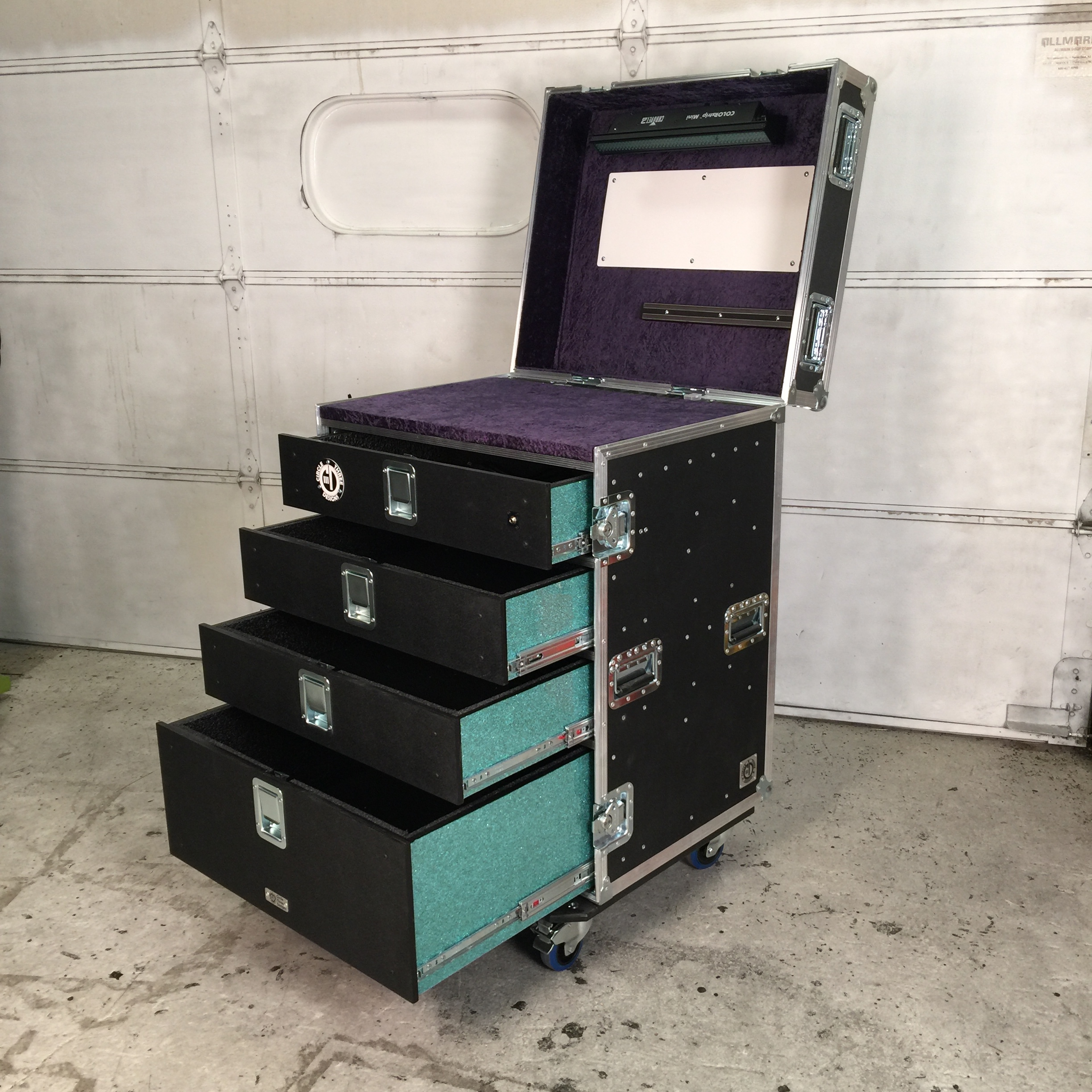 32x28 Guitar Tech Workbox Navy and Teal IN STOCK.JPG