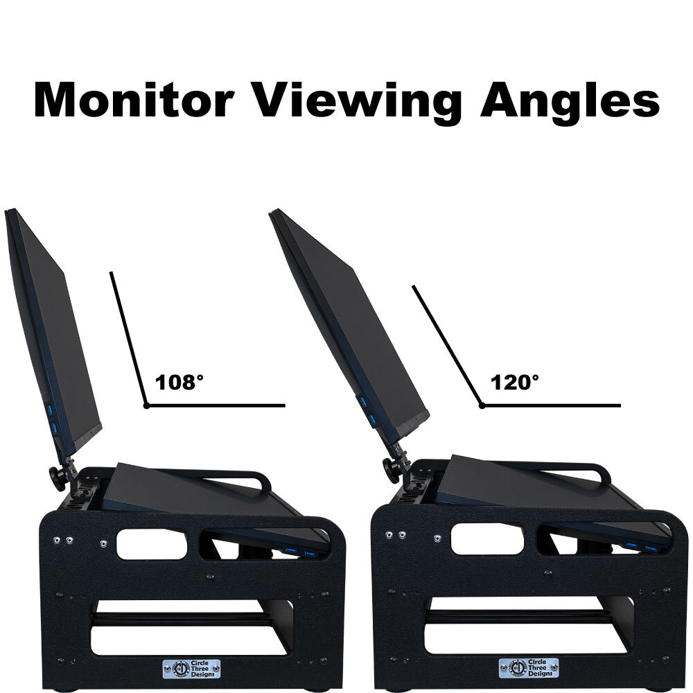Dual Monitor Fly Rack — Circle Three Designs