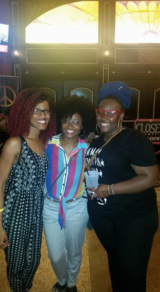 Me and two of the girls from small groups at the Mali Music concert.
