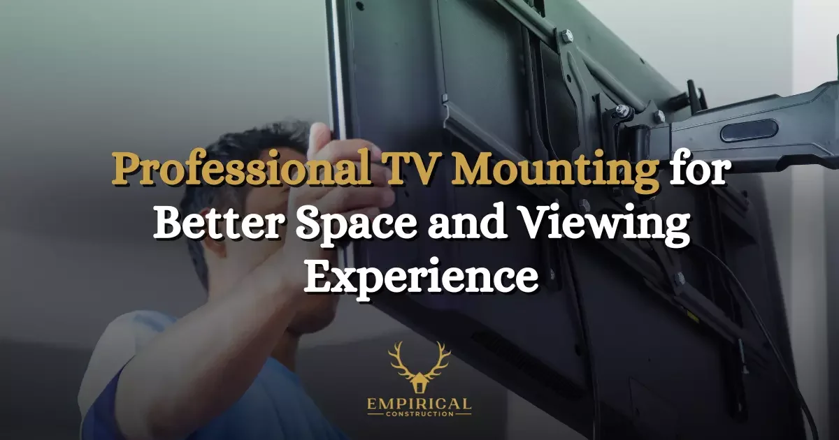 Professional TV Mounting for Better Space and Viewing Experience
