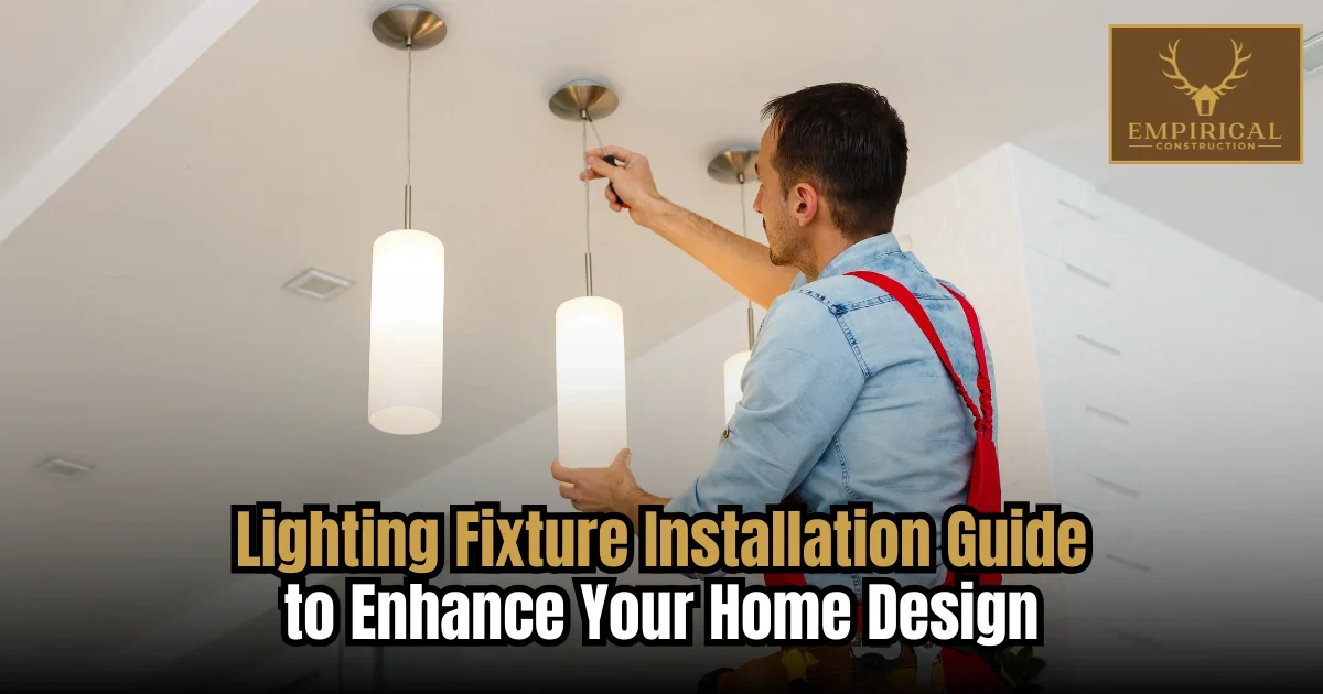 Lighting Fixture Installation Guide to Enhance Your Home Design