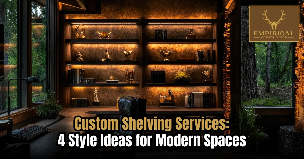 Custom Shelving Services: 4 Style Ideas for Modern Spaces