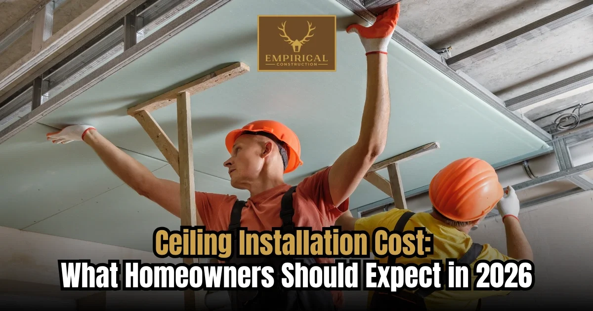 Ceiling Installation Cost: What Homeowners Should Expect in 2026
