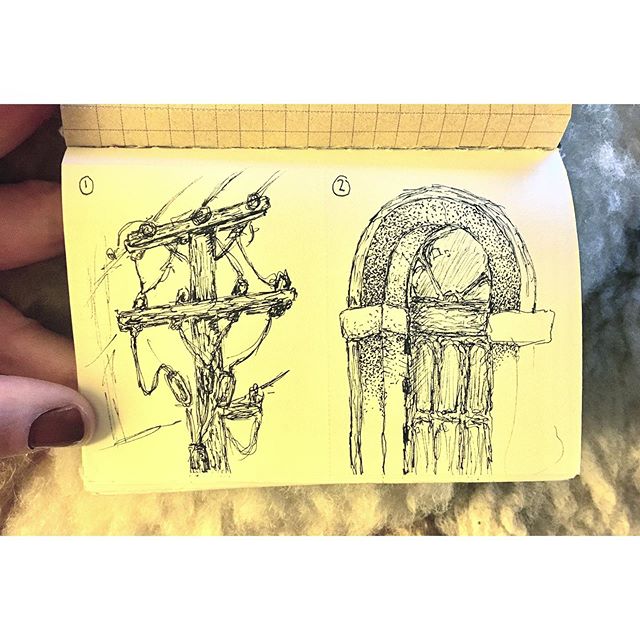 not quite an #inktober but here are some shapes I’ve stood near so far this month while waiting in lines, at bus stops, and at barstools.