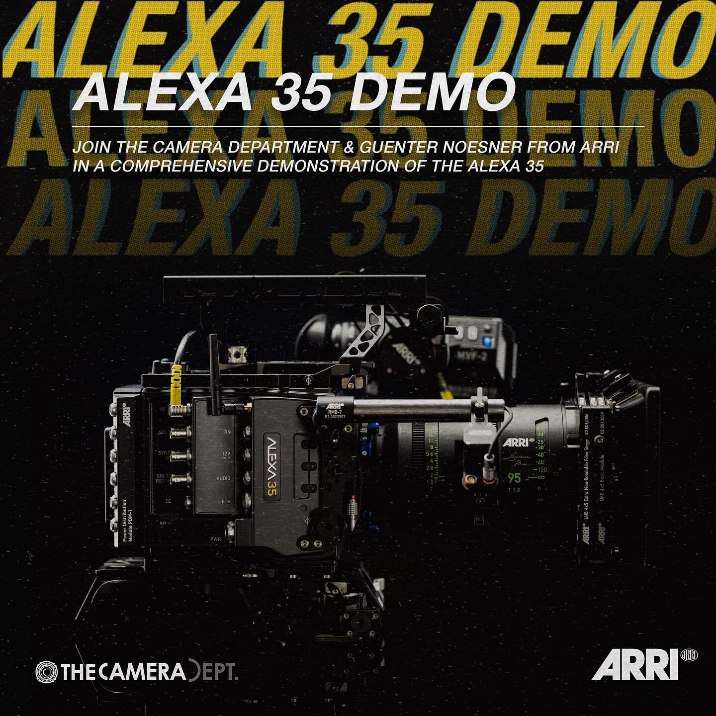 We&rsquo;re excited to have two upcoming demos of the Alexa 35 in our spaces.
.
Don&rsquo;t miss the chance to get a hands of experience with Arri&rsquo;s latest camera system.
.
👉 swipe for dates and times, and leave a comment if you&rsquo;re think