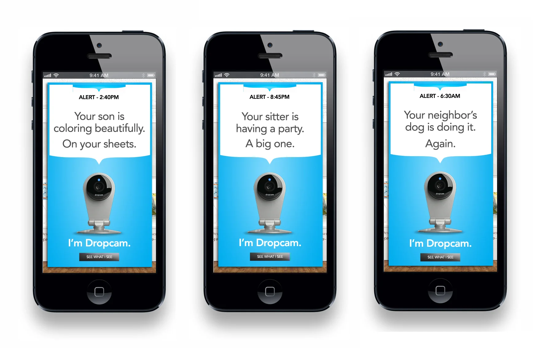  Above is a series of a teaser mobile ads. 