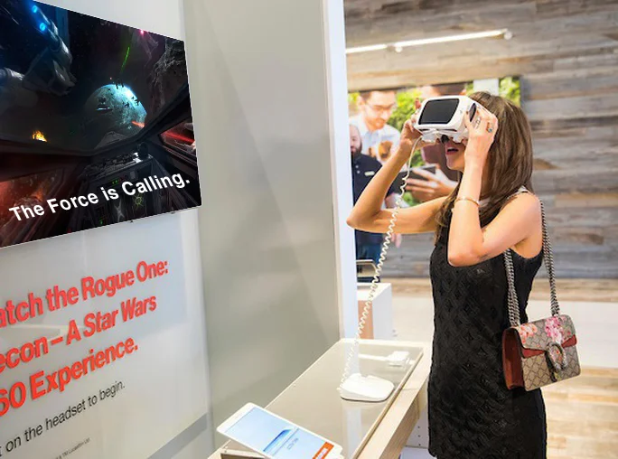  We filmed Star Wars fans experiencing the Virtual Reality Headset. They had a blast. 