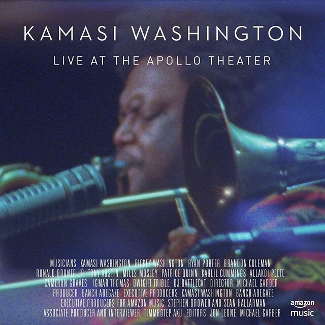 This one means everything.. I can truly say it was one of those momentous shows that I am honored to have shared with @kamasiwashington and all the extremely incredible artist apart of this legendary performance/ journey at the @apollotheater... Yo c