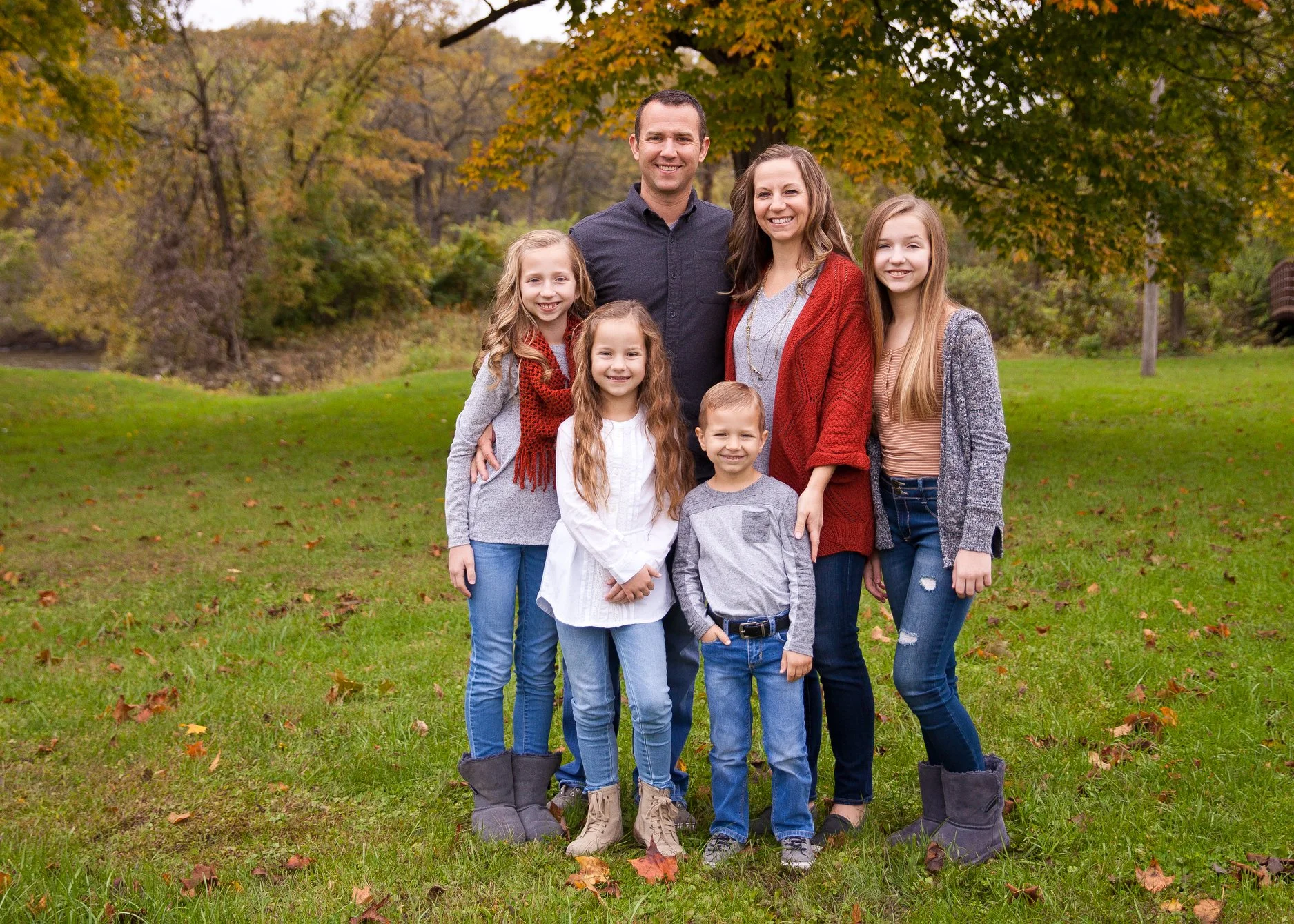 Bryce Roskens , wife Amber, and family