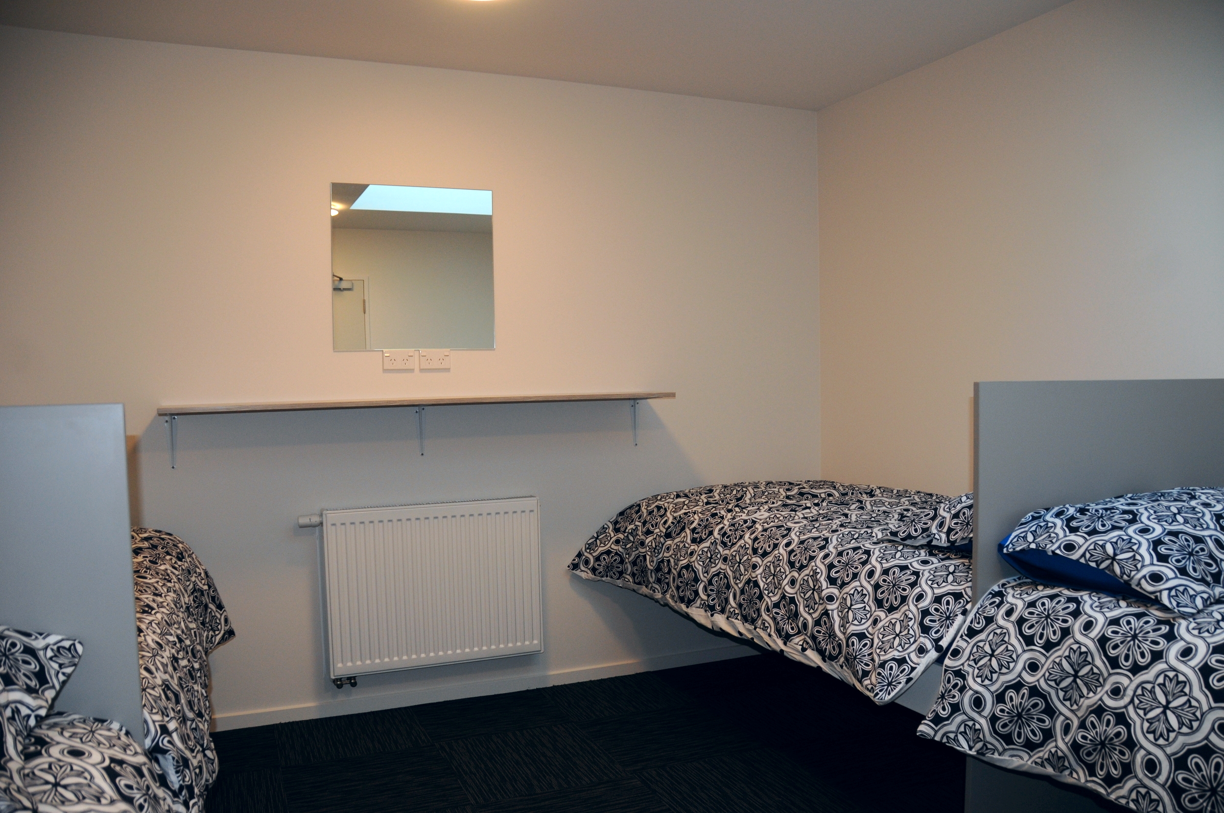 One of three four-bed rooms in the complex
