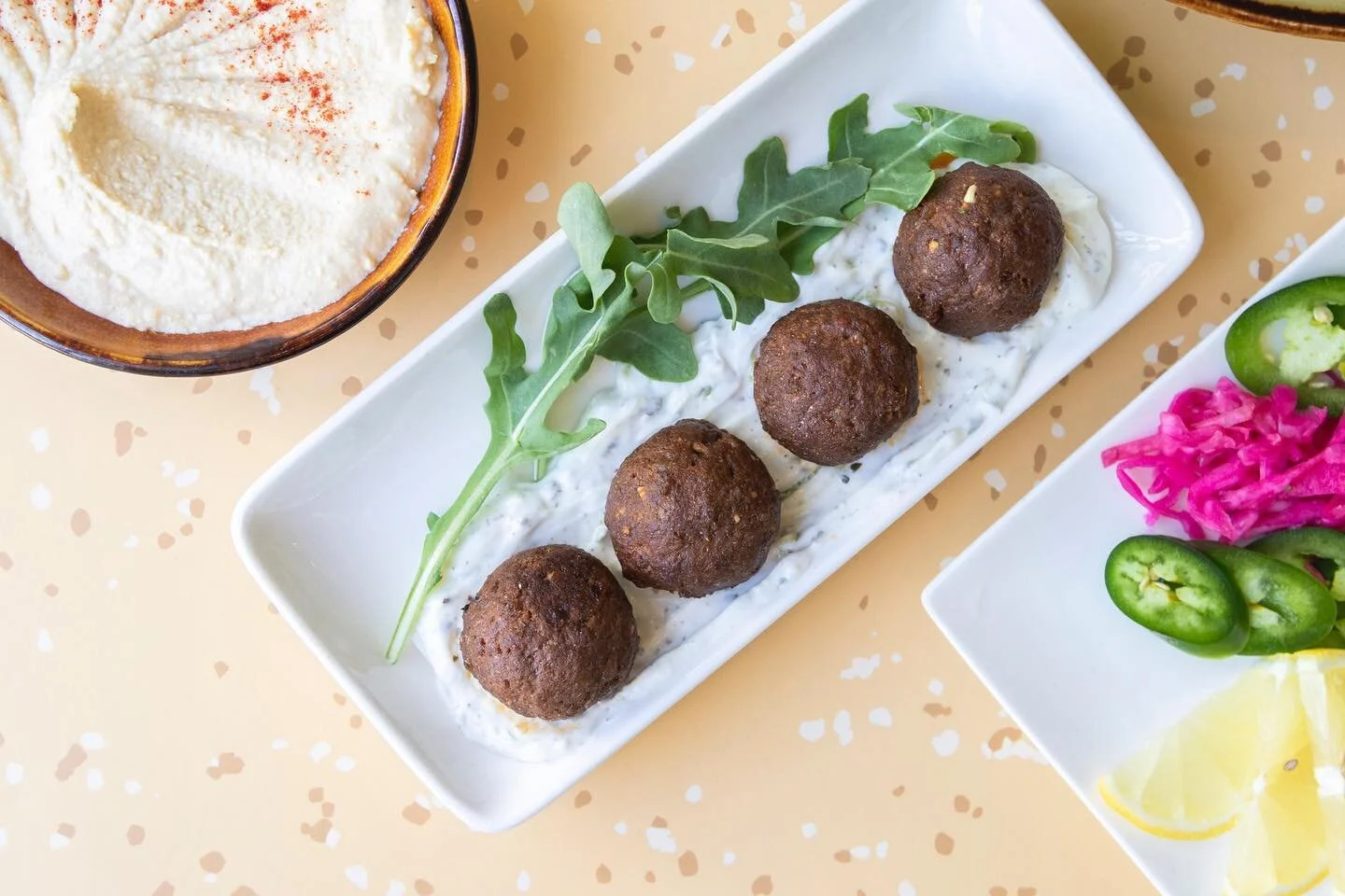 Our lamb is halal! It's important that our food is as accessible to as many people as possible, which is why we choose to source halal lamb for our kebabs, chops, hushwie, and these delicious Lamb Merguez Meatballs.
