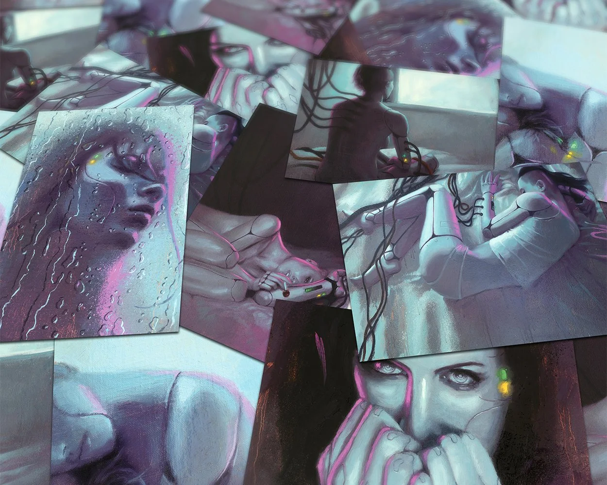 Postcards XNOR all over table trial 250211.jpg