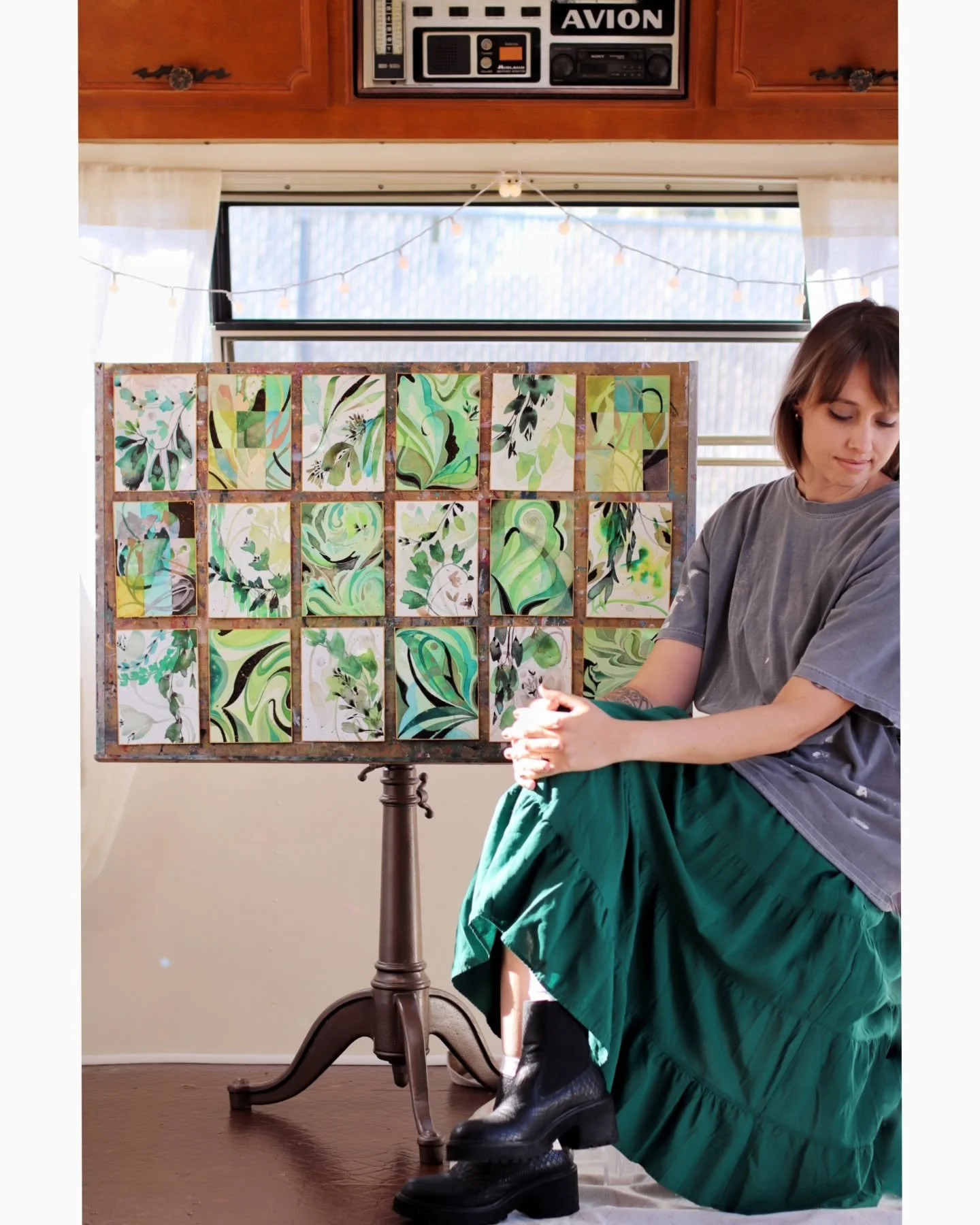 December arrived with a palette full of greens, and these studies are the first pieces to slip out of the studio.
They&rsquo;re small and packed full of shine and little surprises.

The shop will be open through the 18th for anyone who wants to take 