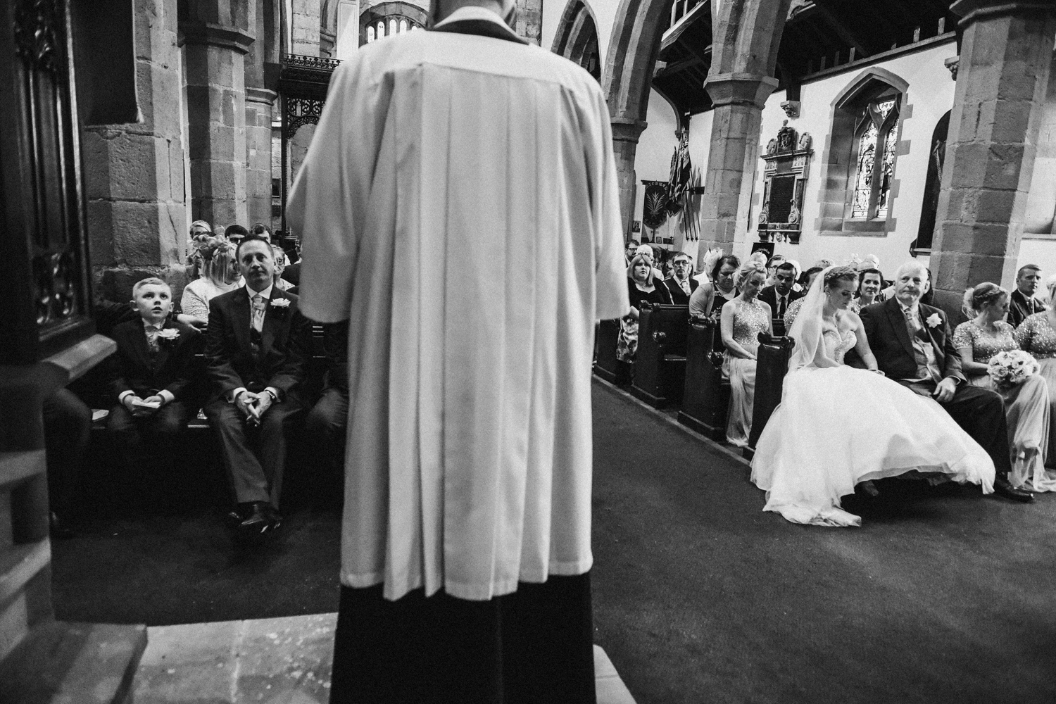 Vicar conducting the ceremony