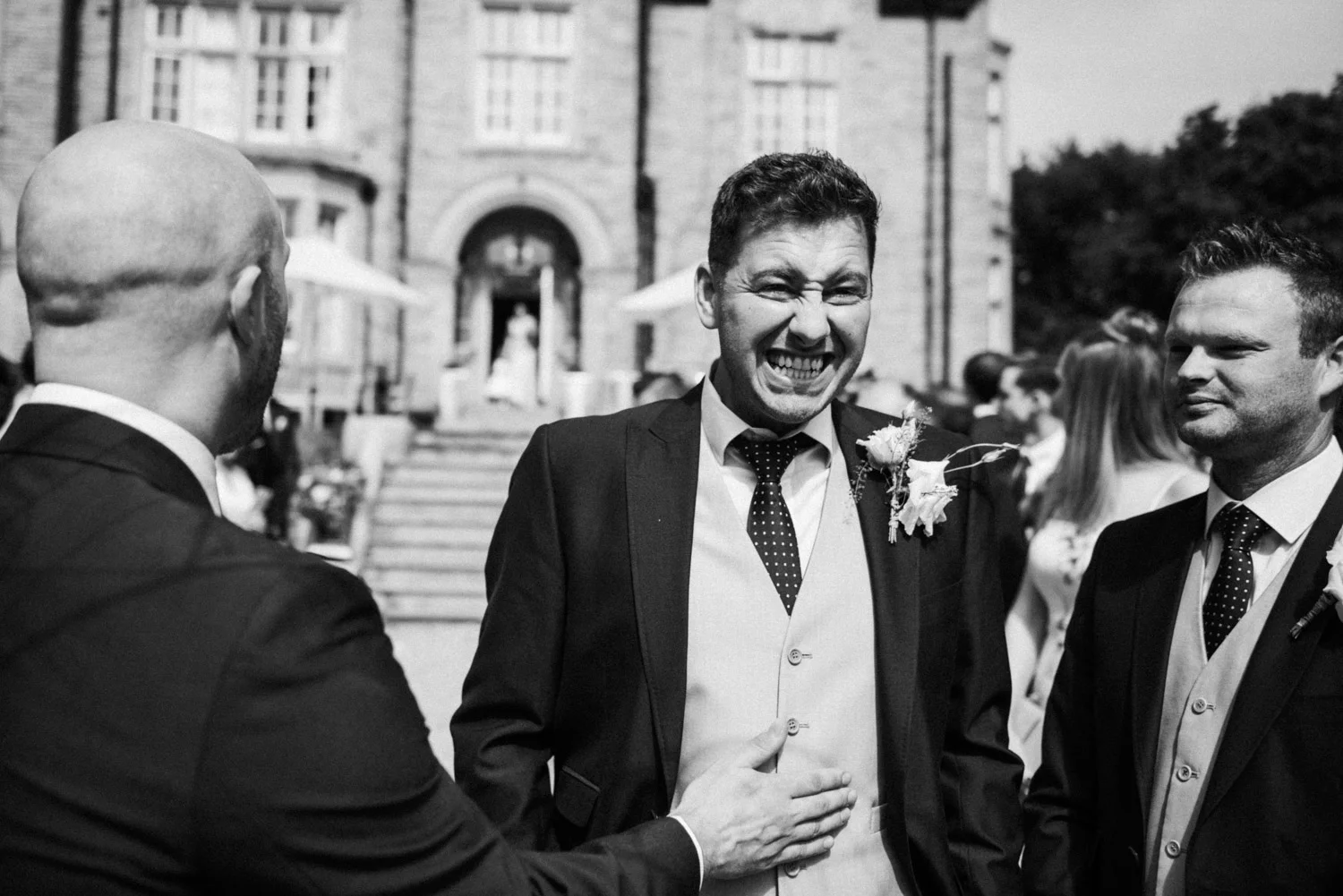 groom waintg nervously