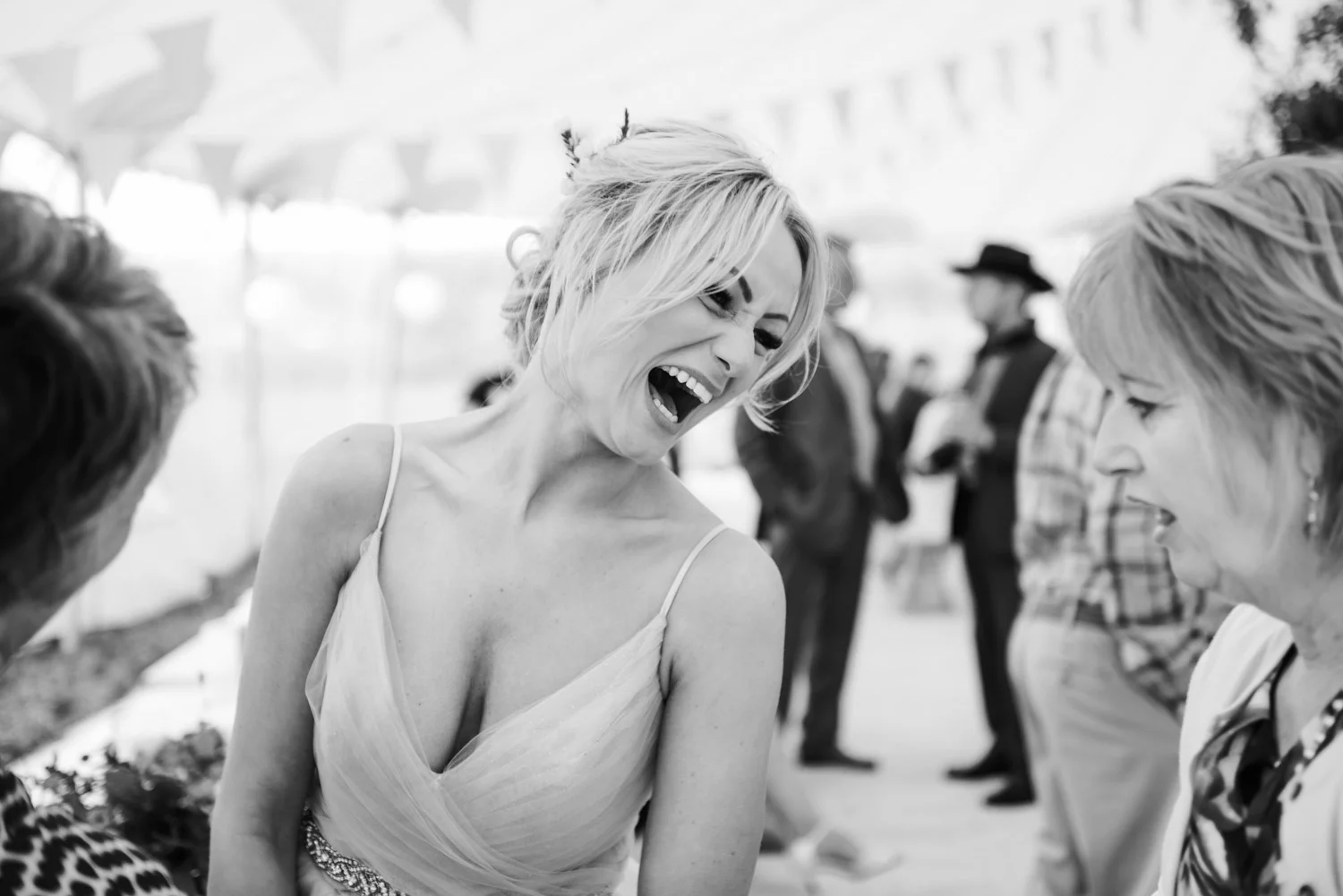 bride laughing