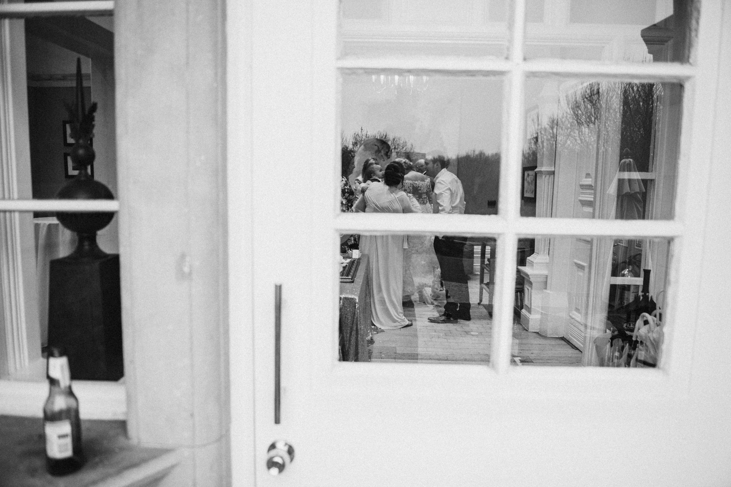 natural wedding photograph of guests