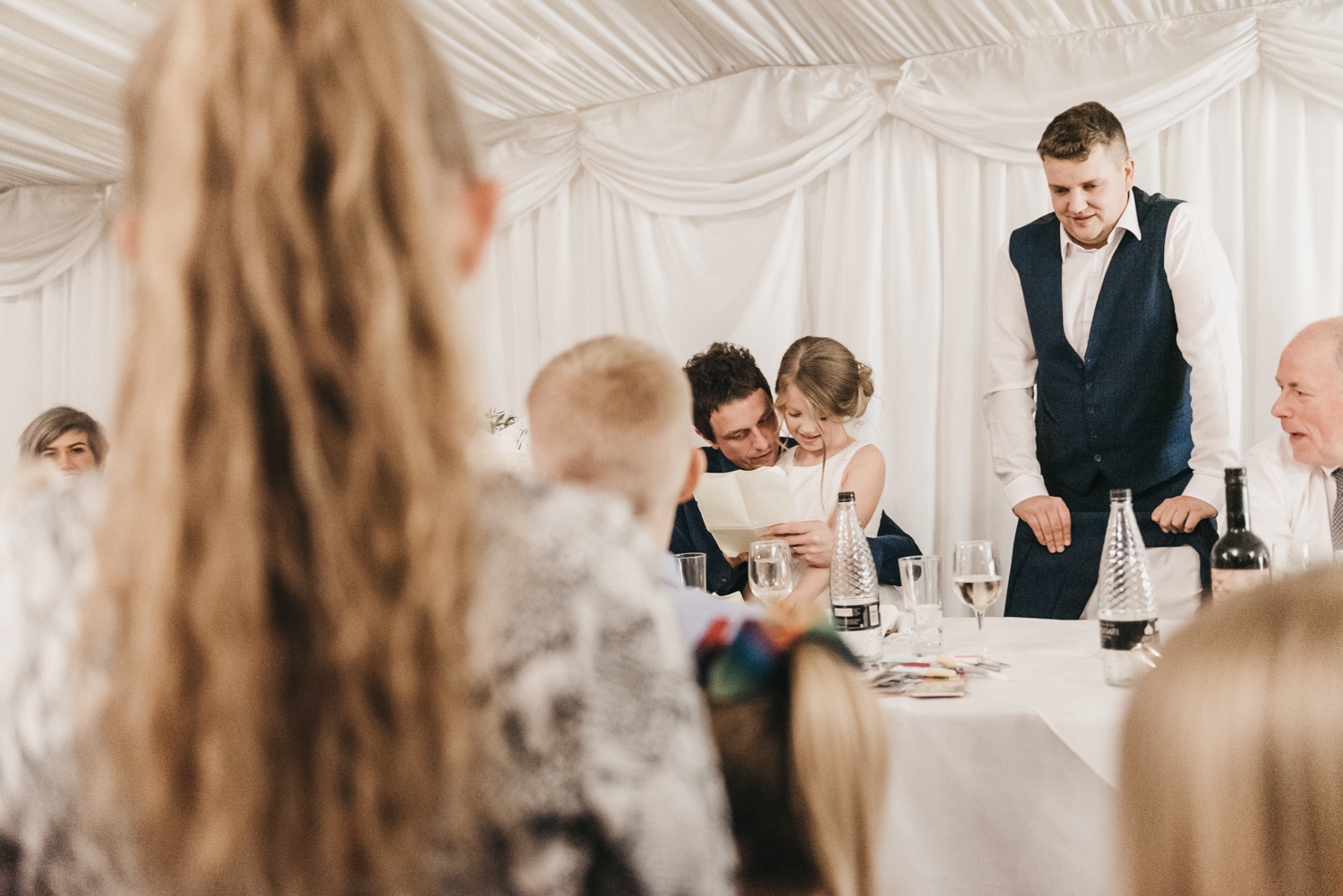 Groom and his daughter