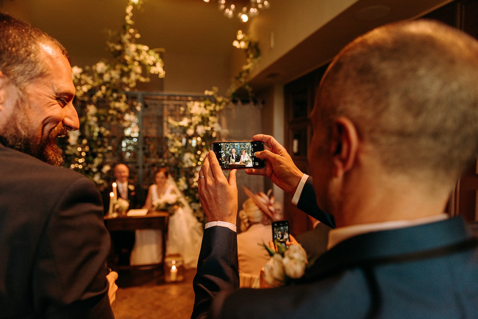 Guests taking photos at the Manor House
